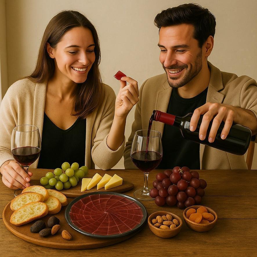 Spanish Cheese Sampler + FREE 5J Jamón Ibérico de Bellota – 8 oz Manchego, Idiazabal, Mahón & Goat - Iberian Ham Express