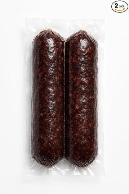 Morcilla Ibérica de Bellota – Premium Spanish Blood Sausage, Traditional Ibérico Recipe, 2-Pack - Iberian Ham Express