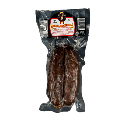 Morcilla de Cebolla, 8 oz | Spanish-Style Blood Sausage with Onion, Authentic Flavor, Gluten-Free, Perfect for Tapas & Cooking