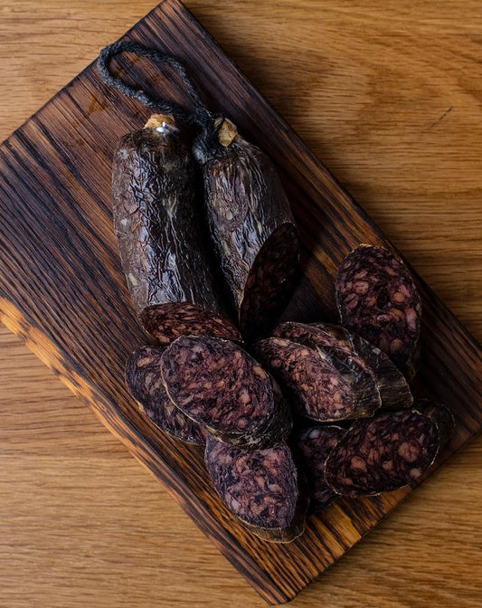 Morcilla Ibérica de Bellota – Premium Spanish Blood Sausage, Traditional Ibérico Recipe, 2-Pack