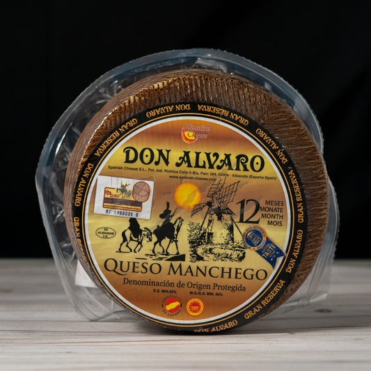 Queso Manchego Don Álvaro aged Spanish sheep's milk cheese