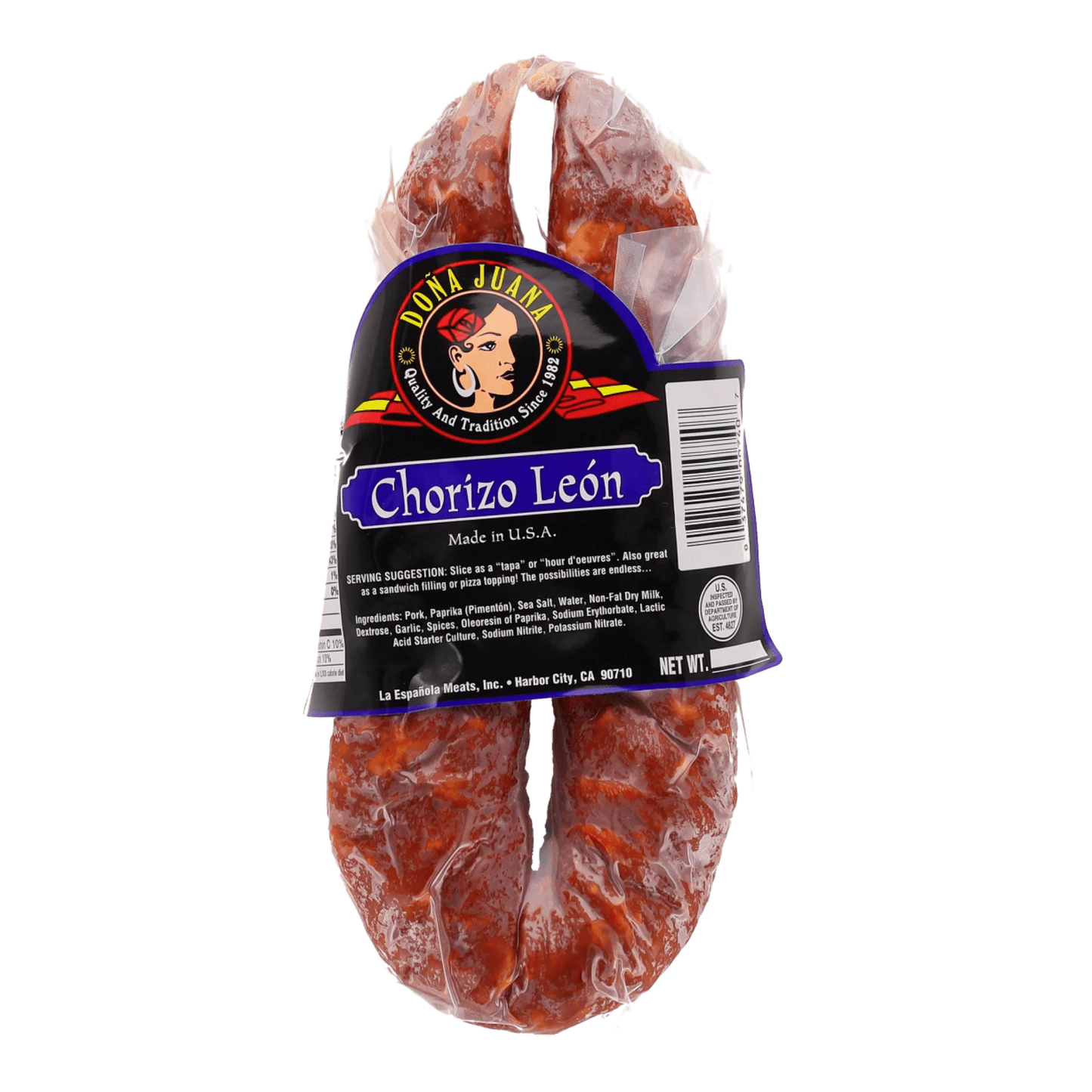 Doña Juana Chorizo León 12 oz – Smoked Spanish Chorizo USA