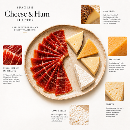 Spanish Cheese Sampler + Jamón Ibérico (Free)