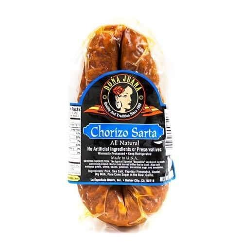 Chorizo Sarta by Doña Juana, Approx. 8oz (225g) - Iberian Ham Express