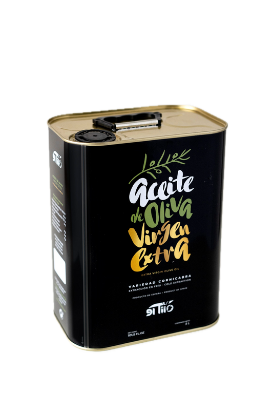 El Tilo Extra Virgin Olive Oil 3L Tin | Cold-Pressed Premium Quality | Organic Spanish Olive Oil | Ideal for Cooking, Salads & Gourmet Dishes | Rich in Polyphenols & Antioxidants | Perfect for Healthy Mediterranean Diet